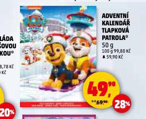 ADVENTNÍ KALENDÁŘ TLAPKOVÁ PATROLA