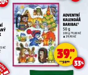 ADVENTNÍ KALENDÁŘ BARIBAL