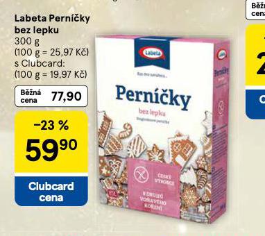 LABETA PERNÍČKY BEZ LEPKU