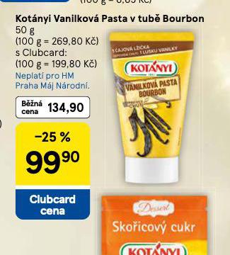 KOTÁNYI VANILKOVÁ PASTA V TUBĚ BOURBON