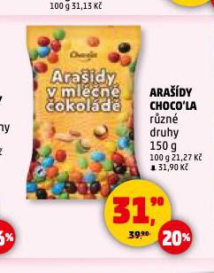 ARAŠÍDY CHOCO'LA