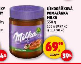MILKA LÍSKOOŘÍŠKOVÁ POMAZÁNKA