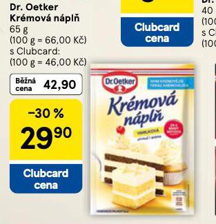 DR, OETKER KRÉMOVÁ NÁPLŇ