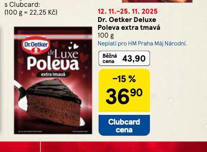 DR. OETKER DELUXE POLEVA EXTRA TMAVÁ