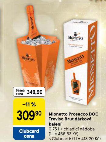 MIONETTO PROSECCO DOC TREVISO BRUT DÁRKOVÉ BALENÍ