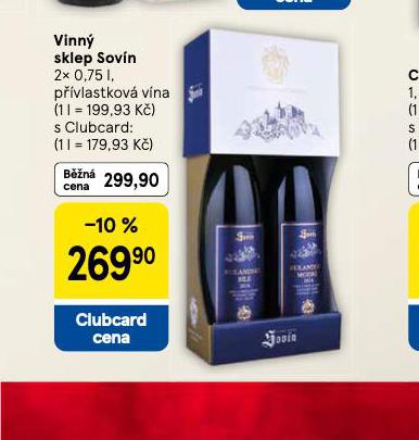 VINNÝ SKLEP SOVÍN