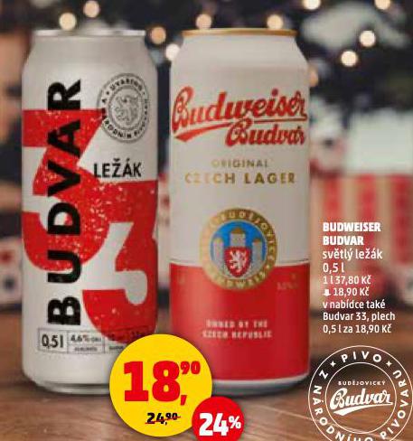 PIVO BUDWEISER BUDVAR