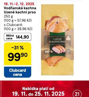 VODŇANSKÁ KACHNA UZENEÉ KACHNÍ PRSO