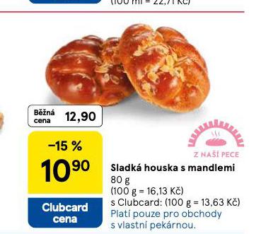 SLADKÁ HOUSKA S MANDLEMI