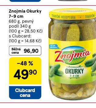 ZNOJMIA OKURKY 7-9 CM