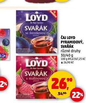 ČAJ LOYD SVAŘÁK