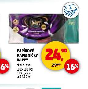 WIPPY PAPÍROVÉ KAPESNÍČKY