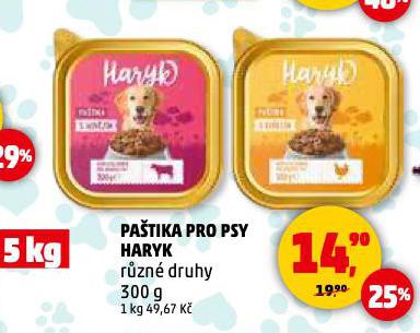HARYK PAŠTIKA PRO PSY