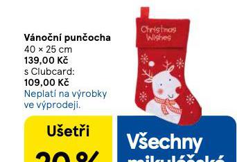 VÁNOČNÍ PUNČOCHA