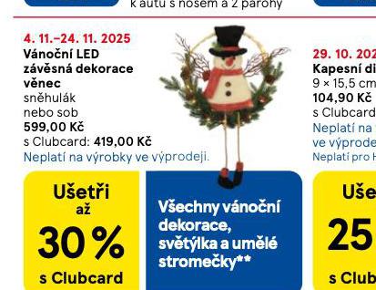 VÁNOČNÍ LED DEKORACE ZÁVĚSNÁ VĚNEC