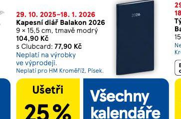 KAPESNÍ DIÁŘ BALAKON 2026