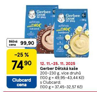 GERBER DĚTSKÁ KAŠE