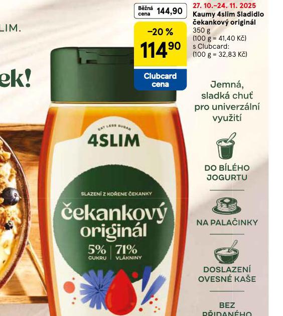 KAUMY 4SLIM SLADIDLO ČEKANKOVÝ ORIGINÁL