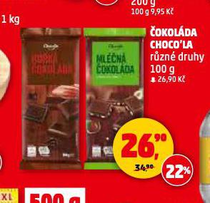 ČOKOLÁDA CHOCO'LA