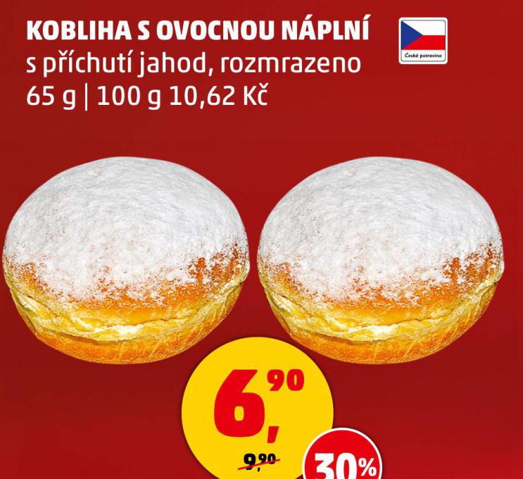 KOBLIHA S OVOCNOU NÁPLNÍ