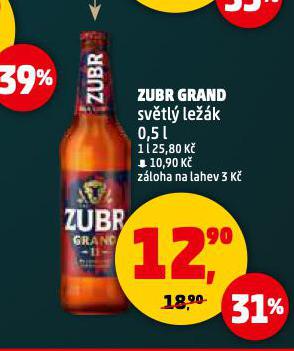 PIVO ZUBR GRAND