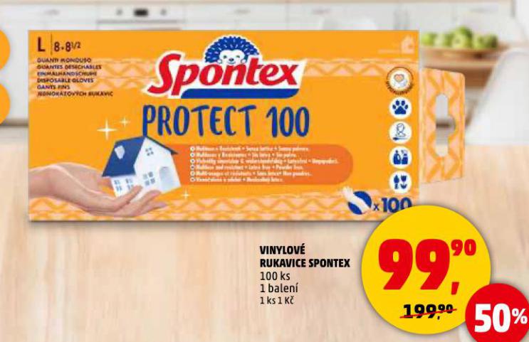 SPONTEX VINYLOVÉ RUKAVICE