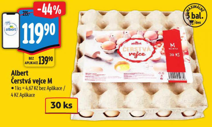 Albert erstv vejce M 30 ks