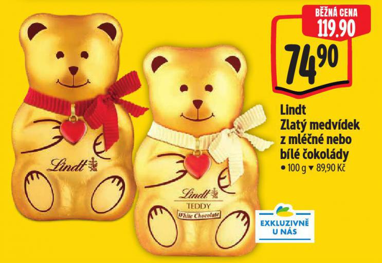 Lindt Zlat medvdek