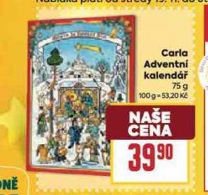 CARLA ADVENTNÍ KALENDÁŘ