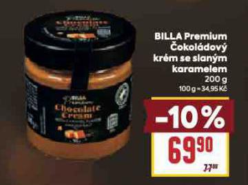 BILLA PREMIUM ČOKOLÁDOVÝ KRÉM SE SLANÝM KARAMELEM