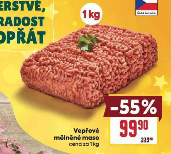 VEPŘOVÉ MĚLNĚNÉ MASO