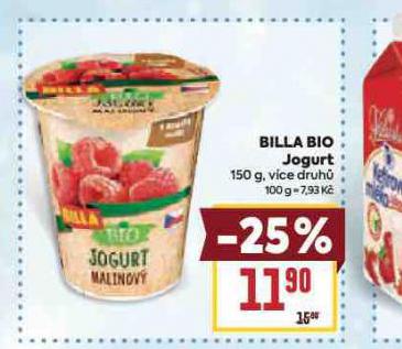 BILLA BIO JOGURT