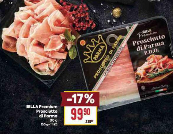 BILLA PREMIUM PROSCIUTTO DI PARMA
