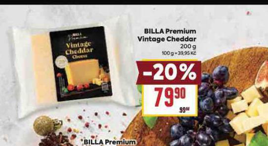 BILLA PREMIUM VINTAGE CHEDDAR
