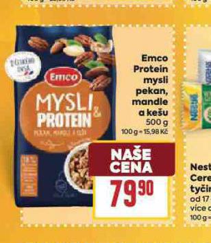 EMCO PROTEIN MYSLI PEKAN, MANDLE A KEU