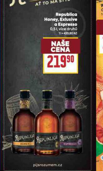 REPUBLIKA HONEY, EXLUSIVE A ESPRESSO