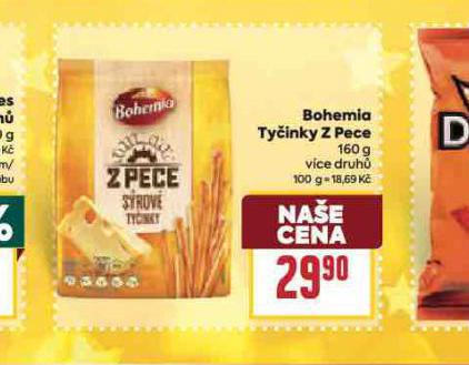 BOHEMIA TYČINKY Z PECE