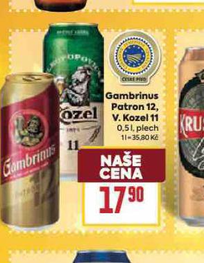 PIVO GAMBRINUS PATRON 12