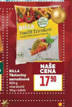 BILLA TSTOVINY SEMOLINOV