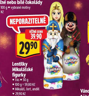LENTILKY MIKULSK FIGURKY