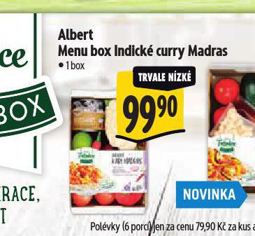 MENU BOX INDICK CURRY MADRAS