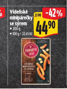 VÍDEŇSKÉ MINIPÁREČKY SE SÝREM