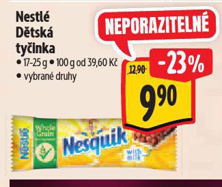 NESTLÉ DĚTSKÁ TYČINKA
