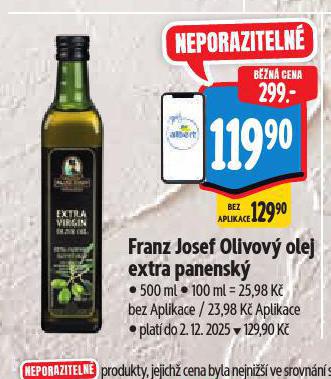 FRANZ JOSEF OLIVOV OLEJ EXTRA PANENSK