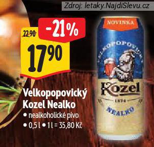 PIVO VELKOPOPOVICK KOZEL NEALKO