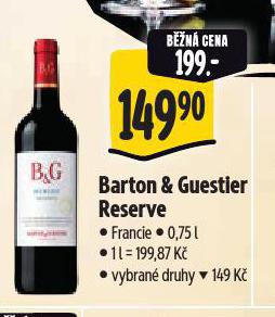 BARTON & GUESTIER RESERVE
