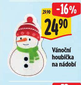 VÁNOČNÍ HOUBIČKA NA NÁDOBÍ