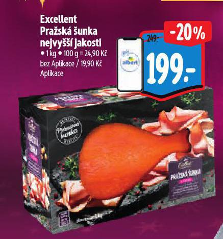 EXCELLENT PRAŘSKÁ ŠUNKA NEJVYŠŠÍ JAKOSTI