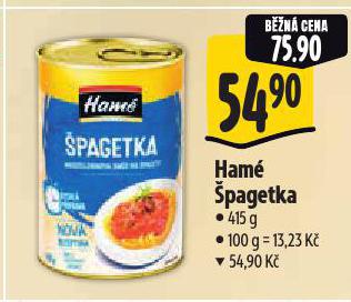 HAMÉ ŠPAGETKA