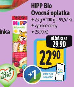 HIPP BIO OVOCNÁ OPLATKA